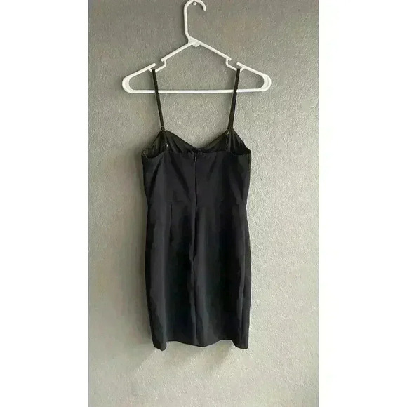 Rue 21 Y2K Black Spaghetti Strap Bodycon Mini Dress Size Large - Picture 6 of 7